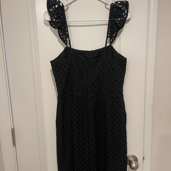 Black Eyelet Peplum sleeve JCrew Jumpsuit/Romper. Never worn. - Picture 3 of 5